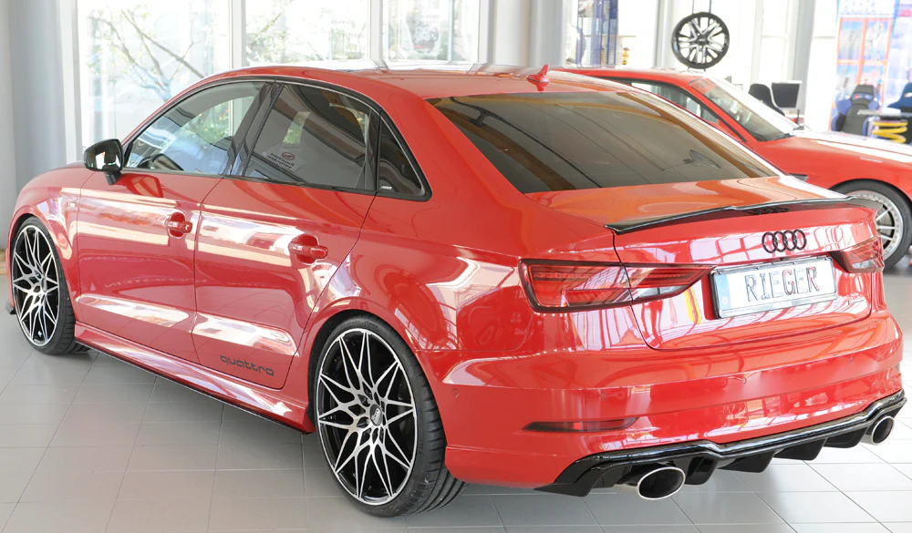 Difusor Deportivo 2 Salidas Rieger Audi A3 8v Facelift Con S-Line Y S3 - Image 2