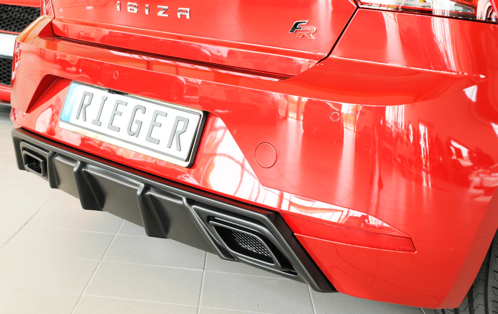 Difusor Deportivo 2 Salidas Rieger Seat Ibiza Kj