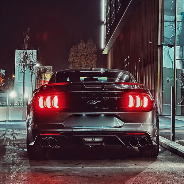 Parachoques Trasero + Difusor Trasero Estilo Gt500 (Mustang 18-21, Gt, Ecoboost)